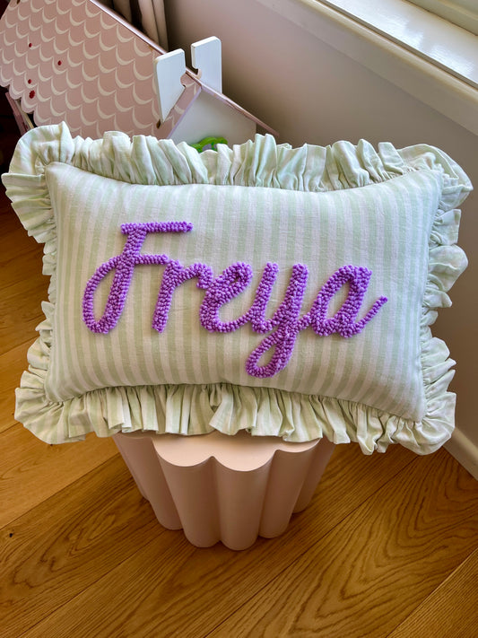 Mint Stripes Cushion