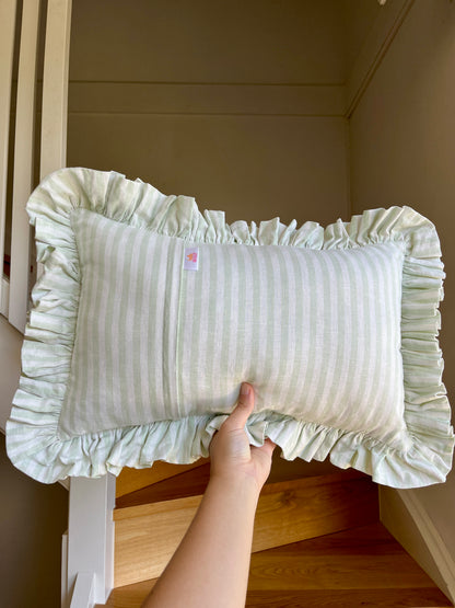 Mint Stripes Cushion