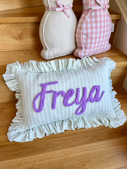 Mint Stripes Cushion