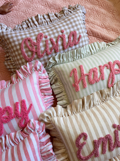 Mint Stripes Cushion