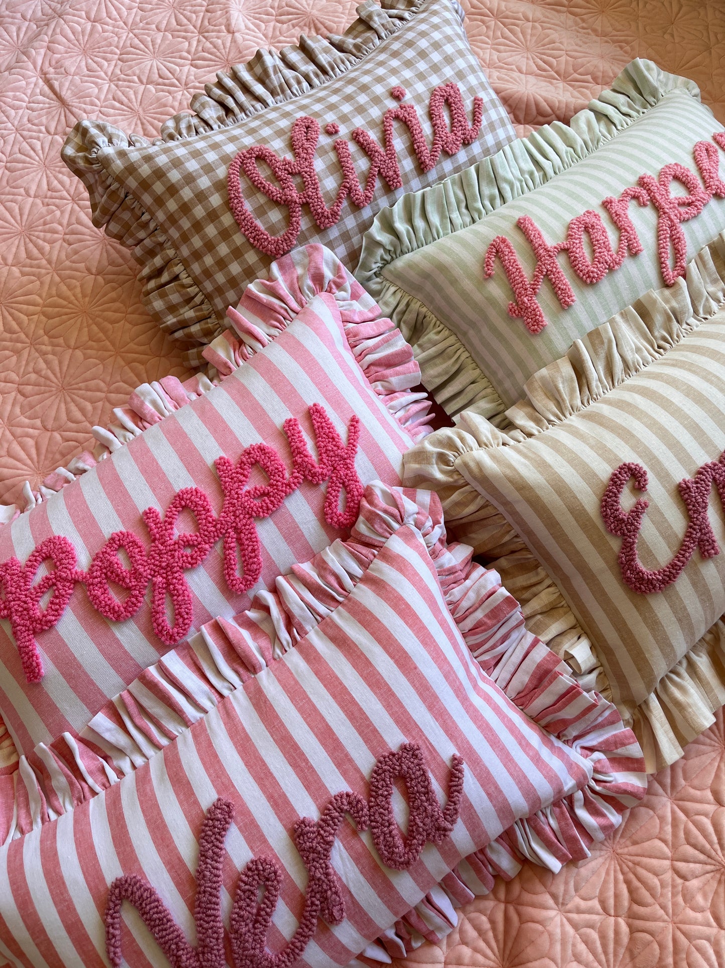 Mint Stripes Cushion