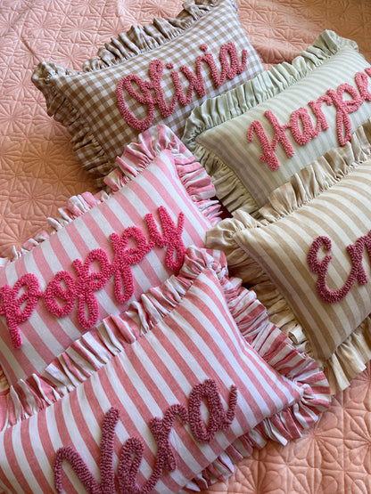 Mint Stripes Cushion