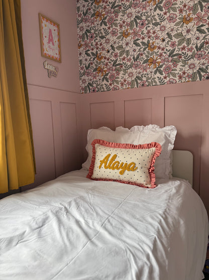 Polka Dot Personalised Cushion