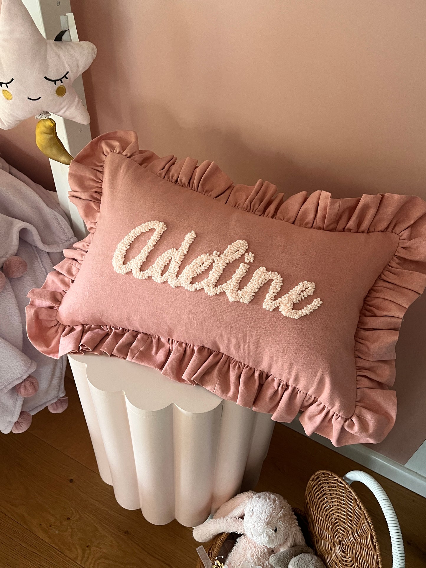 Dusty Pink Personalised Cushion