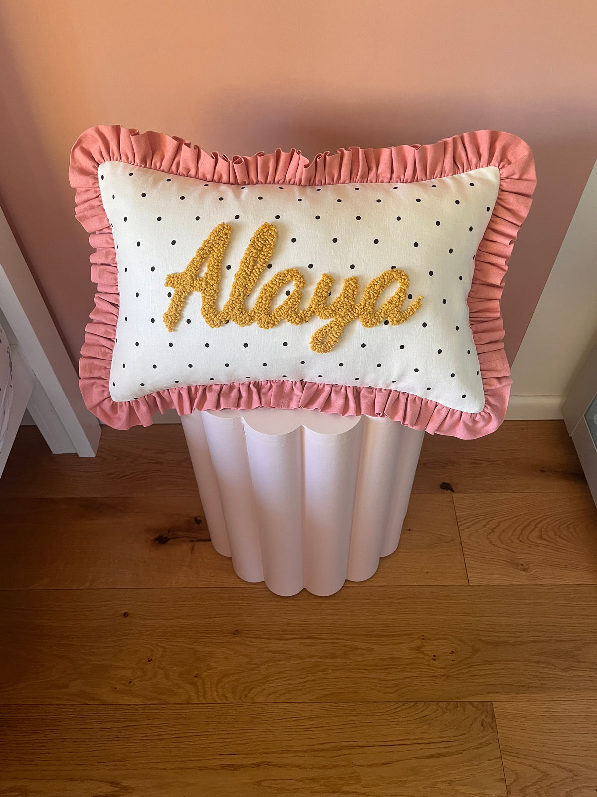 Polka Dot Personalised Cushion