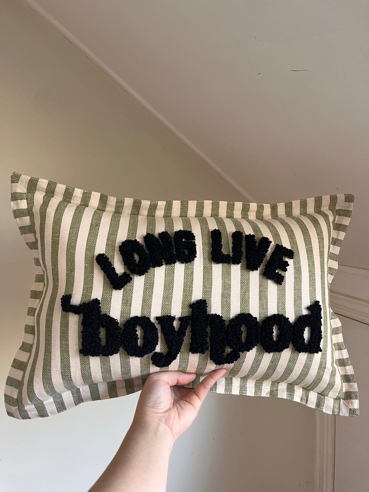Long Live Boyhood Cushion- READY to dispatch