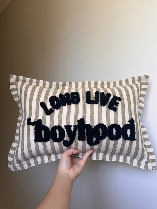 Long Live Boyhood Cushion- READY to dispatch