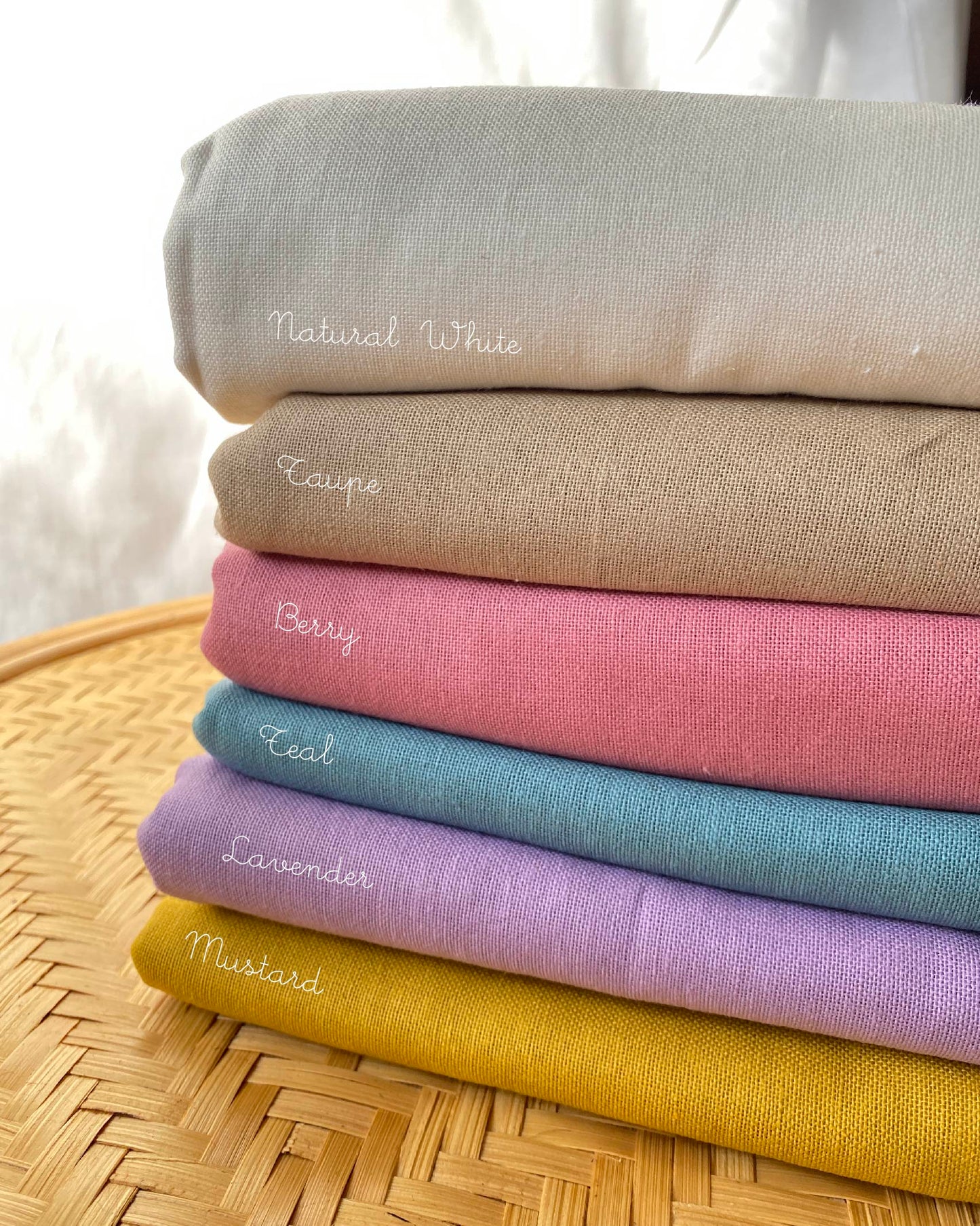Light Cream Linen: Personalised Cushion
