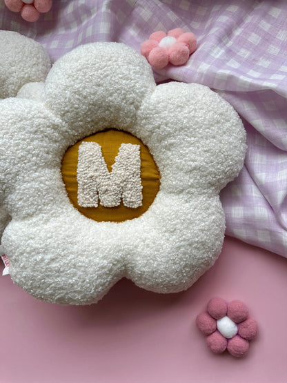 Daisy Initial Cushion