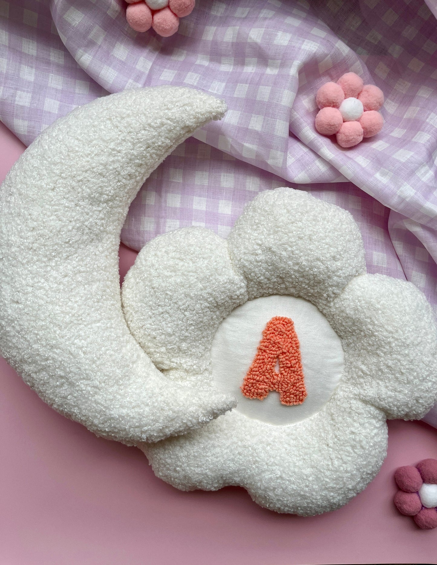 Daisy Initial Cushion