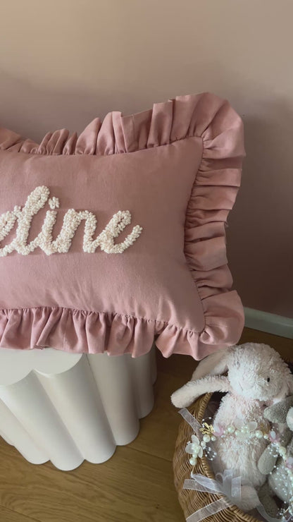 Dusty Pink Personalised Cushion