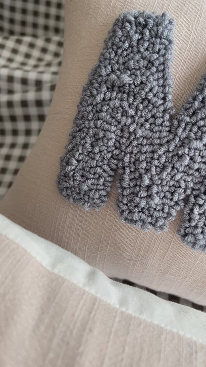 Light Cream Linen: Personalised Cushion